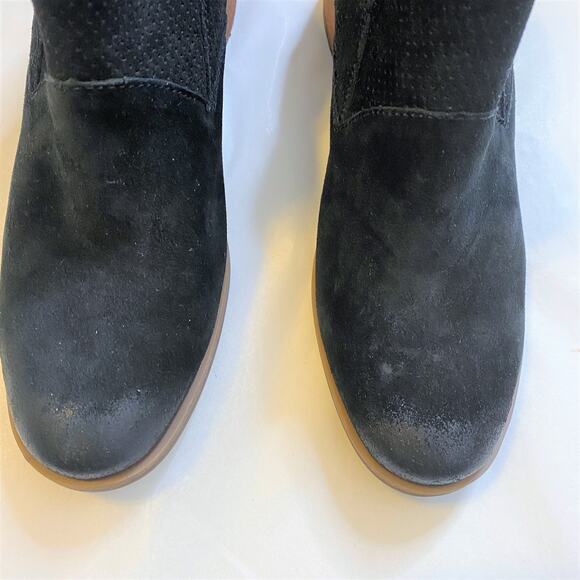 KORKS Black Suede Maldon Bootie 6M - Picture 4 of 11